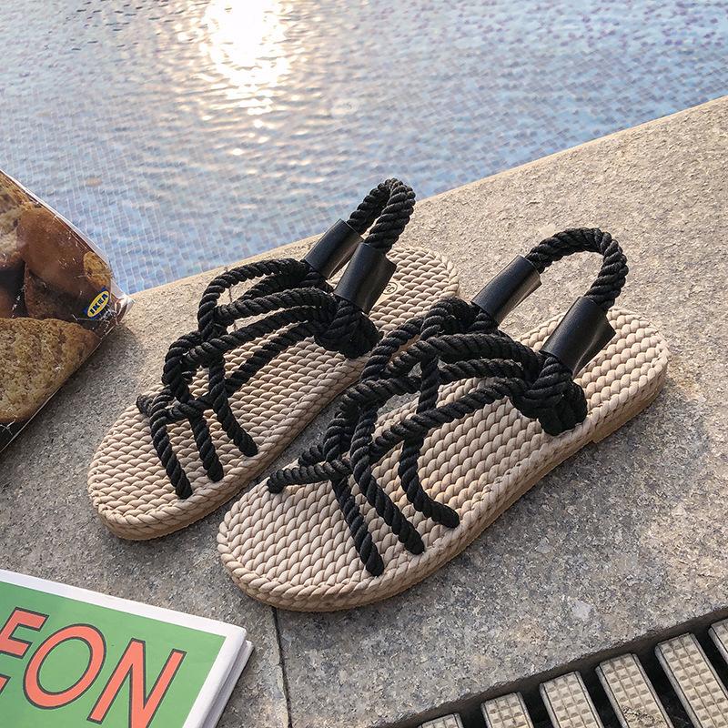 Sandals Woman Shoes Braided Rope with Traditional Casual Style and Simple Creativity Fashion Sandals Women Summer Shoes