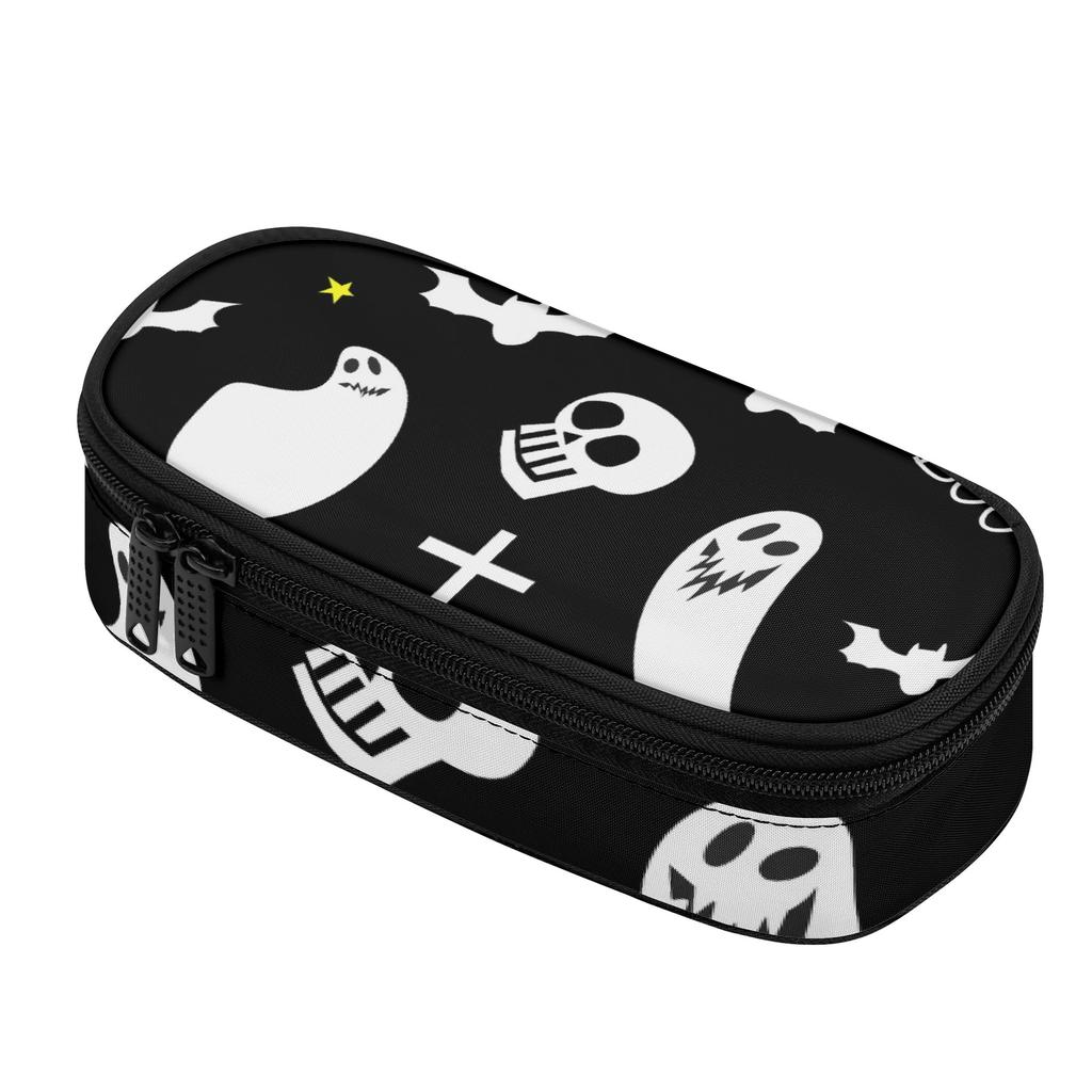 Pencil Bag Secure Zipper Closure Large Capacity 300D Polyester with Mesh Pocket Removable Divider and Pen Slots for Students
