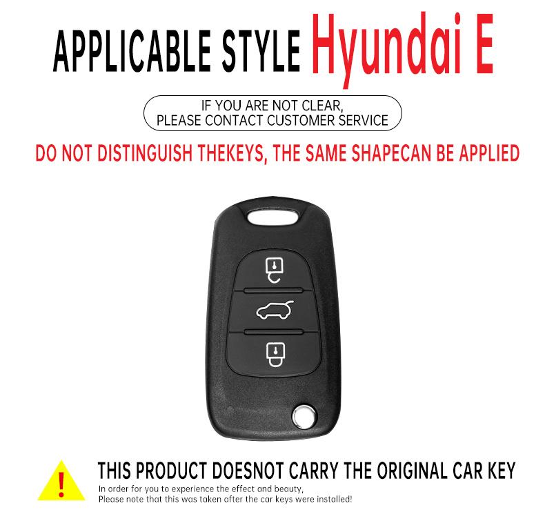 Zinc Alloy +Leather Car Key Case For Hyundai I20 I30 Ix20 Ix25 Ix35 Elantra Accent For KIA Rio 3 Soul Optima Ceed Pro K5 Pride
