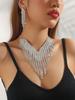Elegant Rhinestone Zirconia Necklace & Jewelry Set for Bridal & Evening Wear
