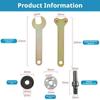 5pcs/set 10mm Electric Drill Conversion Angle Grinder Connecting Rod Cutting Disc Polishing Wheel Metals Handle Holder Adapter