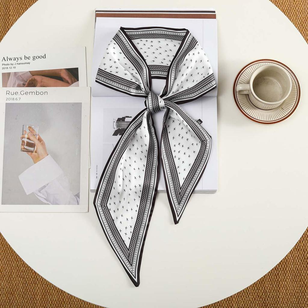 Trendy Silk-Like Ribbon Headband & Scarf: Multi-functional Hair Tie, Headscarf, Waistband - Hot Fashion Item