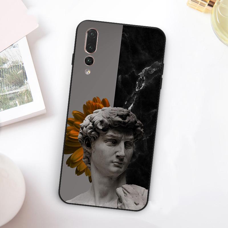 Griechische Ästhetik Gipsstatue Kunst Für Huawei Nova 5T 9 10 SE 7i 8i 11i 12i Y73 Y90 Y70 Y72 Y61 Y91 Y60 P20 P40 P30 Lite Hülle