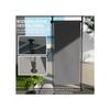 Retractable Balcony Awning - Outsunny - 120x220-310 Cm - Dark Grey Polyester - Crank - UV30+