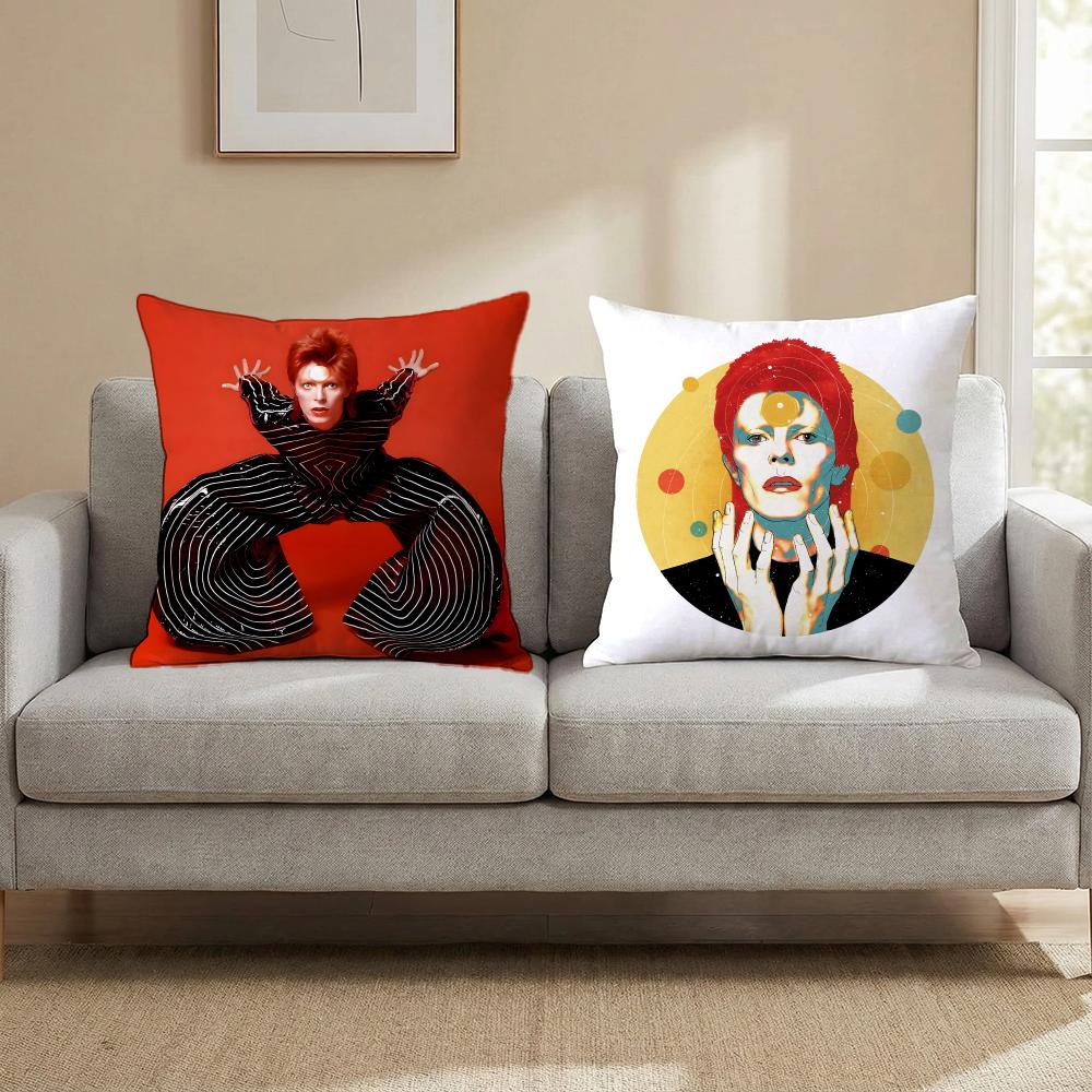 Singer - David Bowie Cushion Cover Cushion Cover Set 4Pcs 50X50 45X45 40X40 Pillowcase Decorative Sofa Home Decor