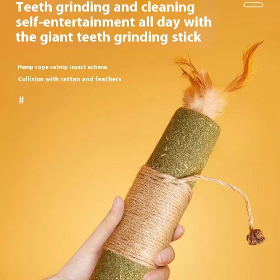 Teeth grinding stick cat insect gall fruit toy catnip adult cat kitten teeth grinding breath clearing teasing cat stick cat toy