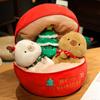 New Christmas Capybara Series Plush Dolls Apple Christmas Tree Capybara Three-In-One Surprise for Boys and Girls Christmas Gifts