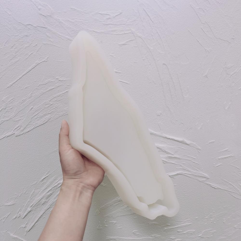 Country Map Dish Silicone Mold Charcuterie Board Resin Mould Concrete Tray Soy Wax Molds for Candle 32.5-11-3.5CM розовый