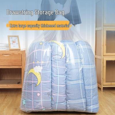 Waterproof Transparent Plastic Storage Bags for Quilts, Clothes, and More - Large Size and Moisture-Proof