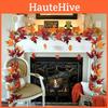 Realistischer Herbst-Ahornblatt-Girlande für Thanksgiving- und Halloween-Dekorationen