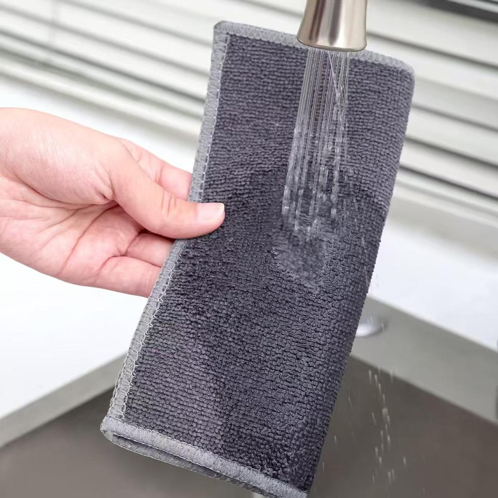 Silver Wire Double-Layer Dishcloth & Scouring Pad - Non-Stick Oil Resistant Kitchen Essential