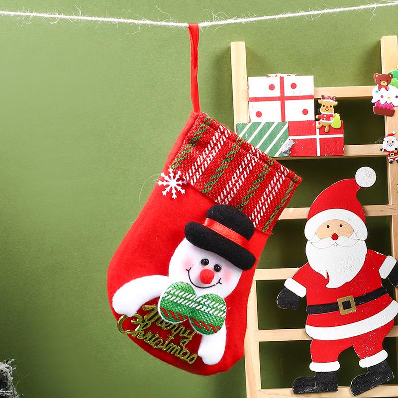 Christmas Cartoon Santa Letter Stockings for Children's Gifts & Candy