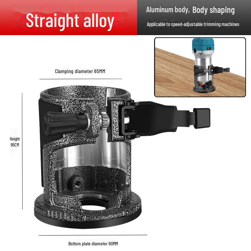 Adjustable Metal-and-Plastic Trimmer Base Cover with Transparent Top and Lifting Lock Accessories