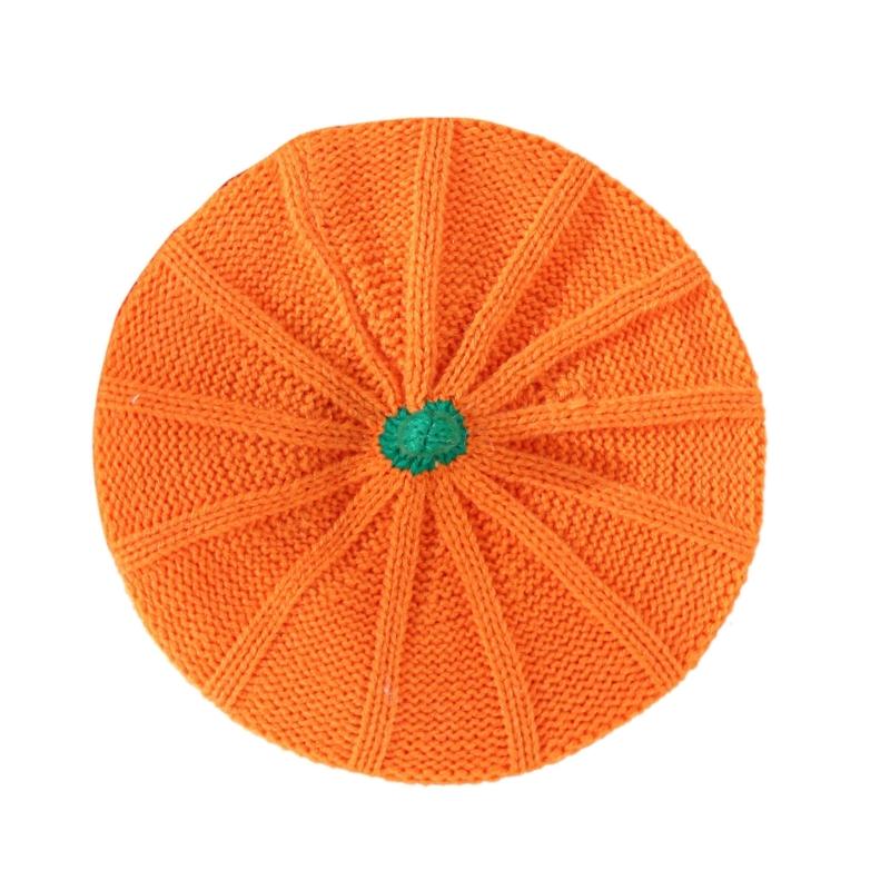 Autumn Winter Hat Thicken Soft Beret French Artist Beret Female Keep Warm Beanies Hat for Mommy Kids Taking Photo