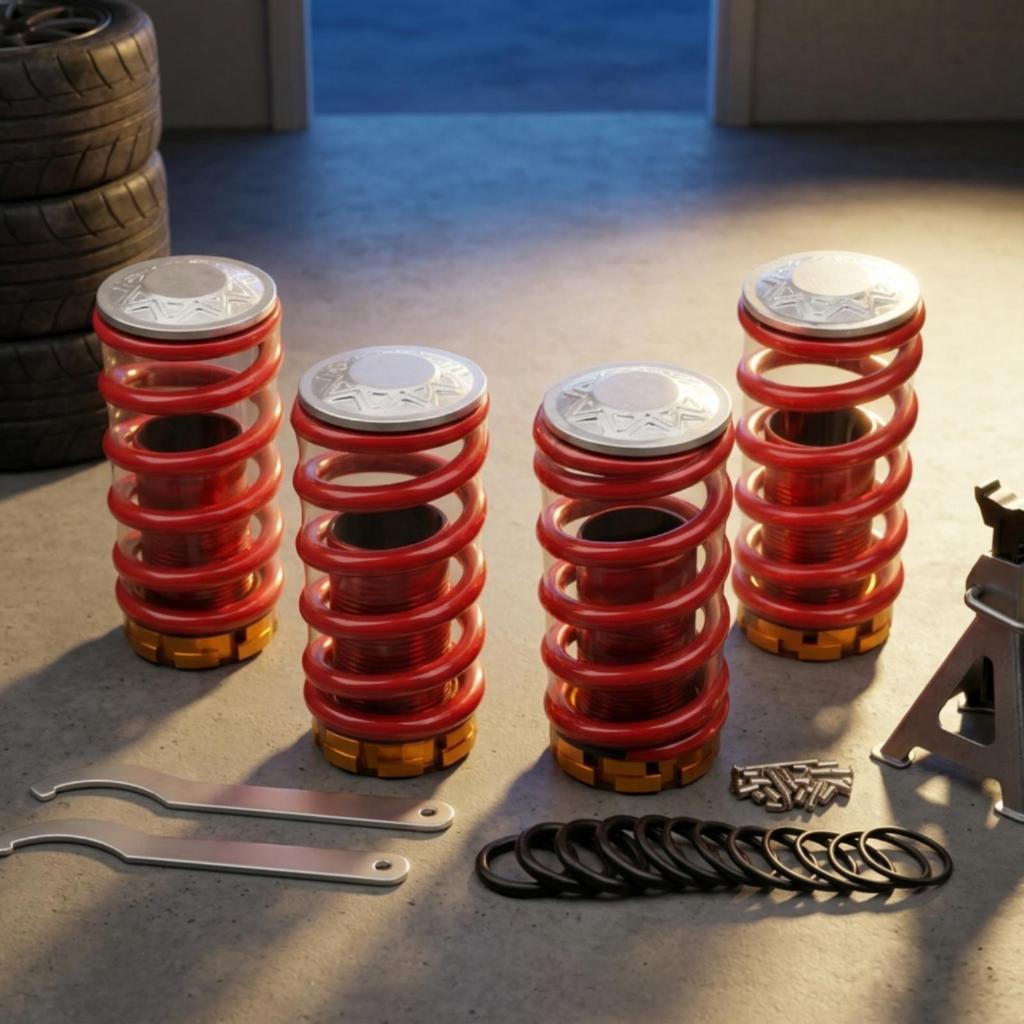 4 Pieces Damping Spring Kit Adjustable Springs Performance for Tuner Drivers