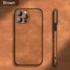 Shockproof Vintage Leather Case for iPhone 16 15 14 13 12 Mini 11 Pro X XR XS Max Plus i Phone 14 Soft Silicon Matte Cover Funda