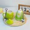Creative and Quirky Cabbage Cup Abstract Bitter Gourd Mug for Friends Gifts for Couples Wealth Cup