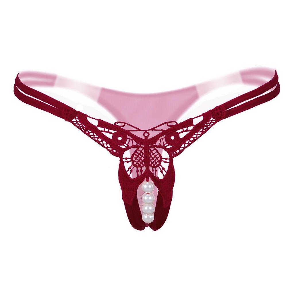 Transparent Women's Panties Female Lace Underwear Open Sexy Lingerie Erotic Panty Hot G-String Cute Bow