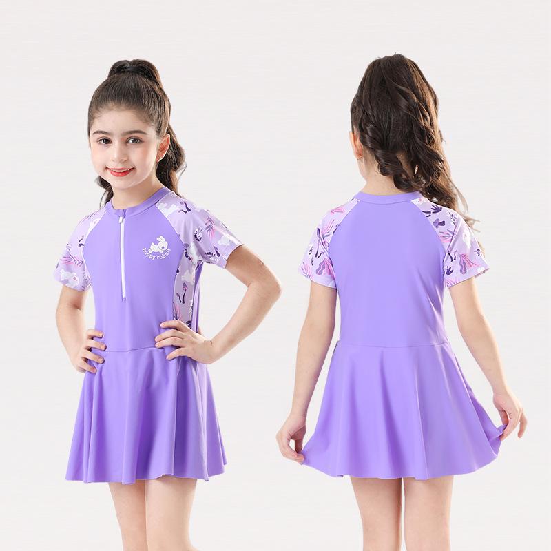 

Детский купальник, цельный купальник для девочек, быстросохнущий купальник для девочек, тренировочный купальник 4XL(30-35kg)