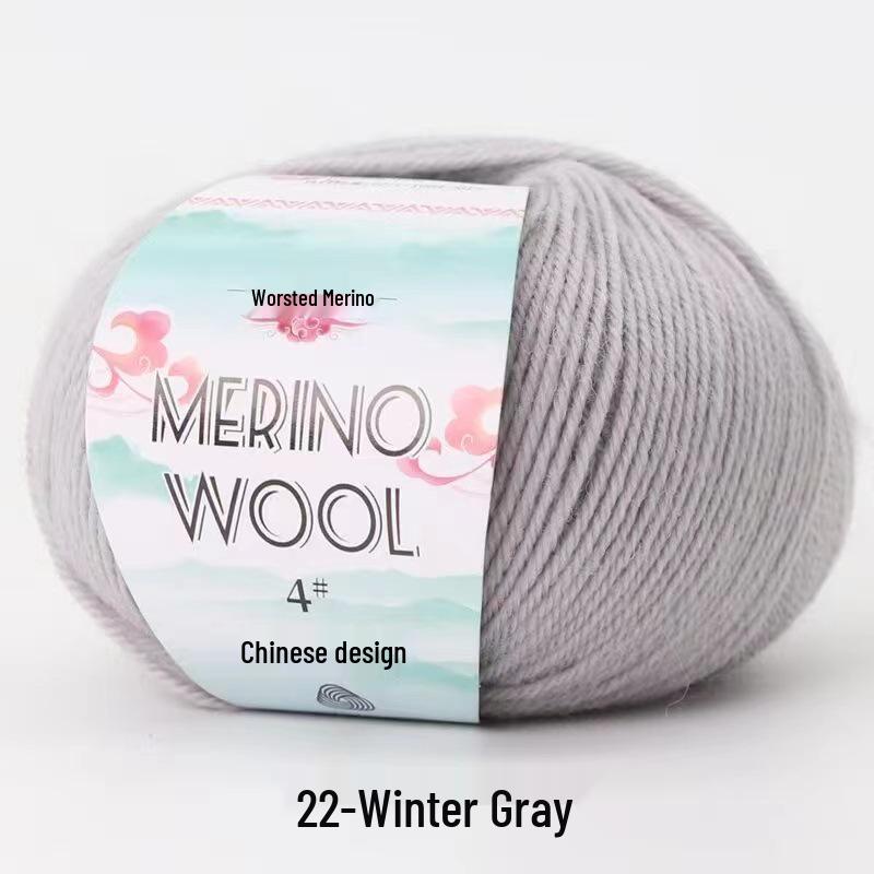 Chunky Merino Wool Yarn 50g for DIY Knitting & Crochet Sweaters and Scarves