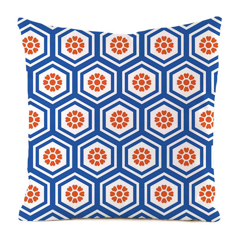 Nordic Geometric Spot Pattern Digital Printing Short Plush Pillow Covers For Car Sofa Office Cushion Cover Home Goods