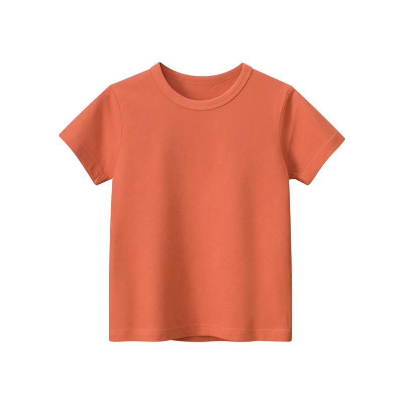Color Tshirt Shortsleeved Solid Childrens
