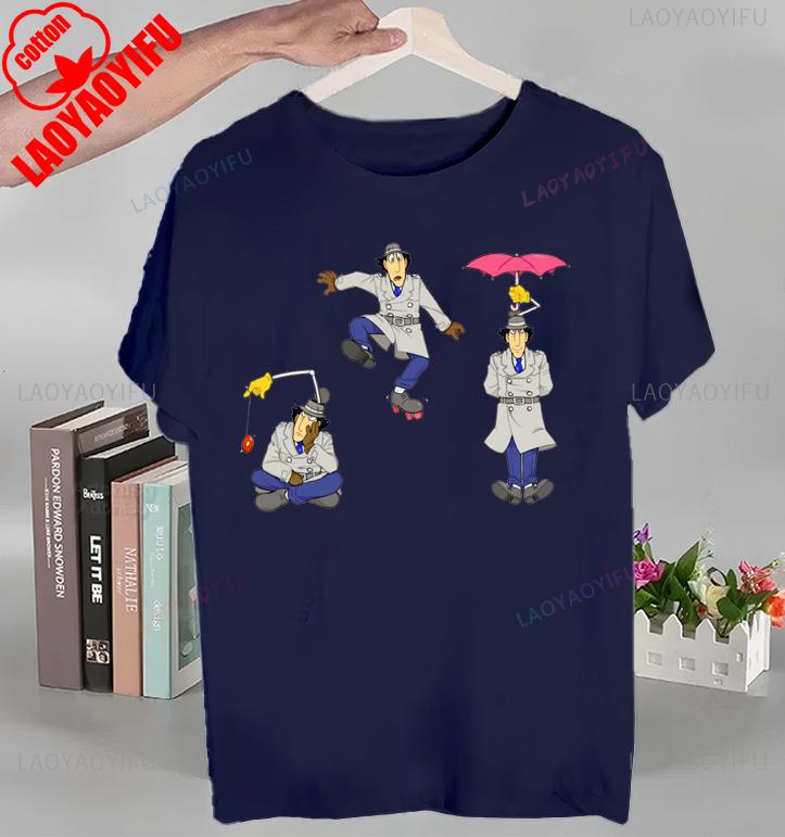 Animiertes Inspektor Gadget T-Shirt Oberteile Animiertes Inspektor Gadget T-Shirt Hochwertige Baumwolle