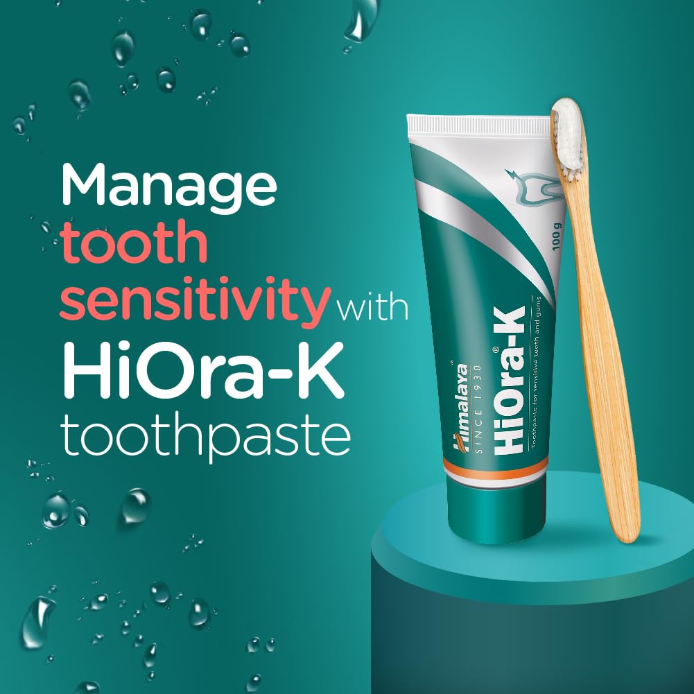 Himalaya HiOra-K Toothpaste 100g For Sensitive Teeth & Fresh Breath | Reduces Hot & Cold Sensitivity | Gum Protection