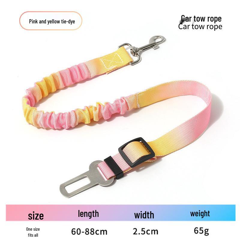 Pet Car Safety Belt with Round Ring for Dogs