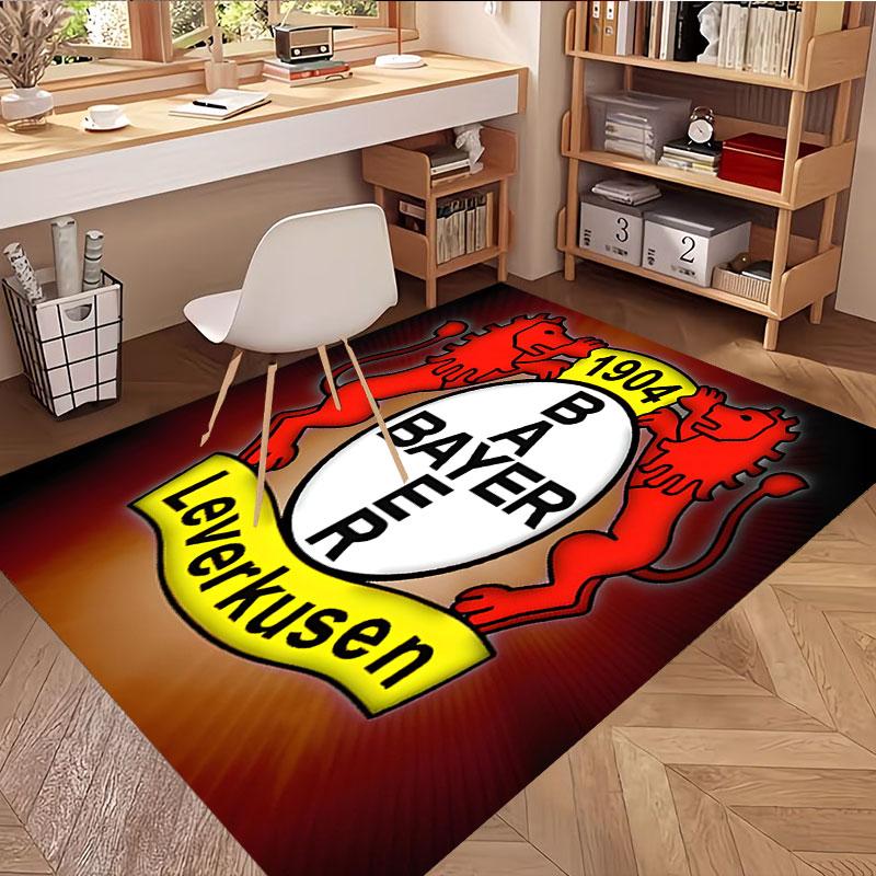 Bayer 04 Leverkusen Print Rug, Washable Floor Carpet, For Entryway Dorm Laundry Room Office Study, Home Decor Birthday Christmas Gift