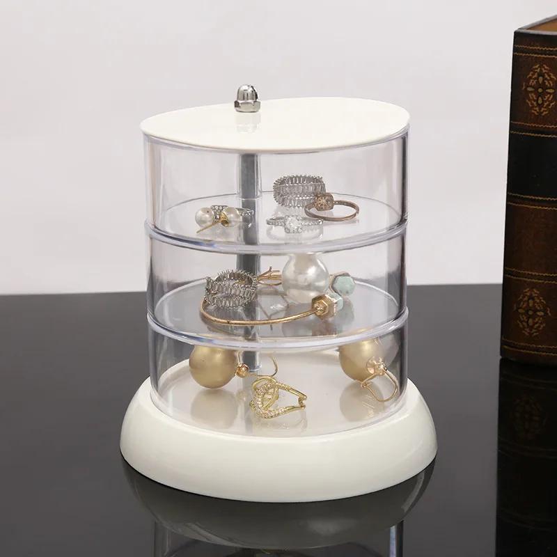 

1pc Rotating Multi-layer Hair Accessory Storage Box, Hair Clip, Jewelry Box, Headband, Rubber Band Jewelry Box
