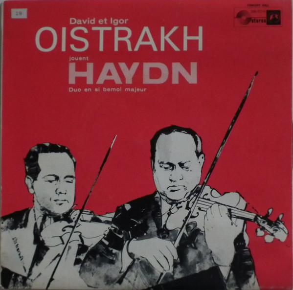 7inch Record DAVID ET IGOR OISTRAKH  HAYDN  Duet For Two Violins In B Flat Majo SMS517V CONCERT HALL  Japan Classical Used