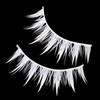 3Pairs Cross Strip White Eyelashes for Cosplay Makeup Natural Looking Long Lashes