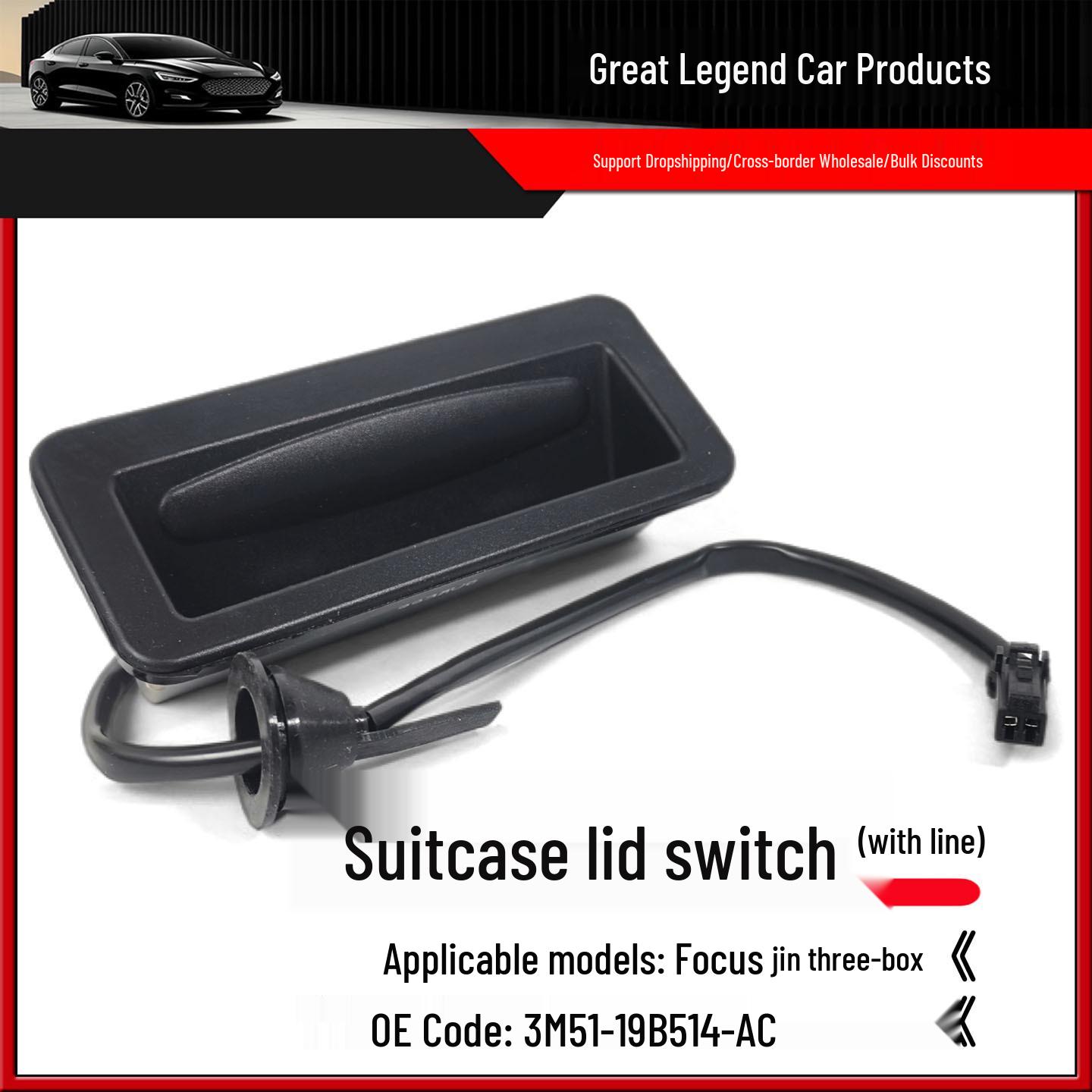 3M5119B514AC: Tailgate Trunk Switch Button for Focus MK2 Sedan Neutral