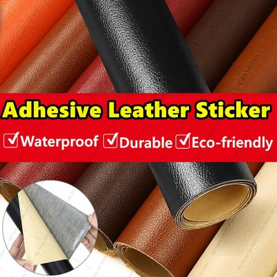 Cuir auto-adhésif pour réparation de canapé, Patch de meubles, Table, chaise, autocollant, sac de siège, chaussure, lit, réparation, peau en cuir artificiel PU
