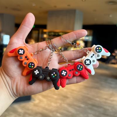 Simulation Game Console Keychain Pendant PVC Soft Rubber Game Controller Bag Pendant Gift