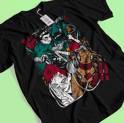 Rock Lee T-Shirt Naruto T-Shirt Jiraya Shirt Madara Kakashi Itachi Uchiha Gaara