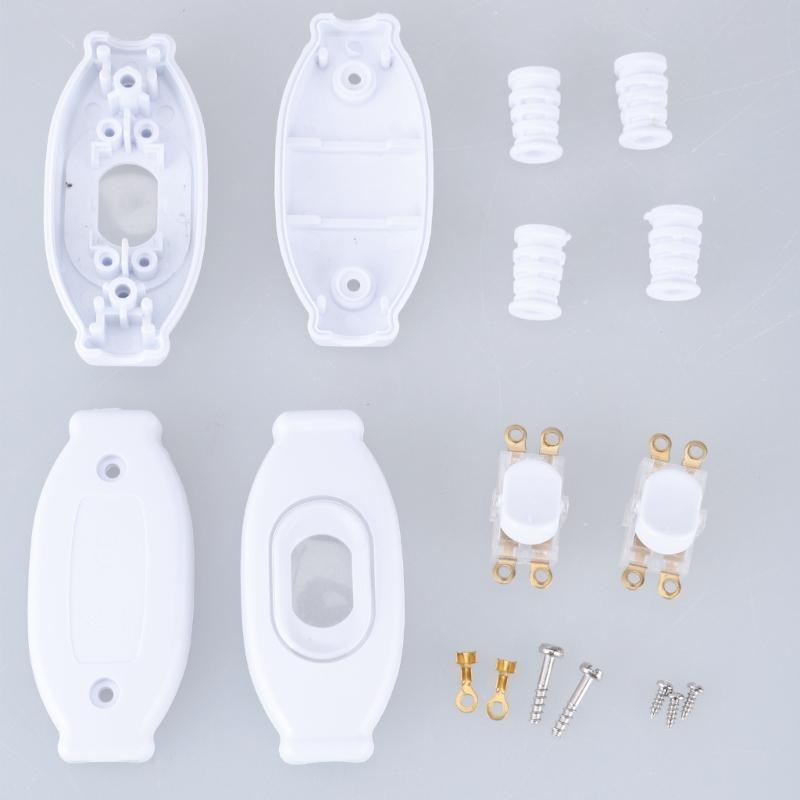 2pcs Waterproof Inline Rocker Switches for Lamps Easy Installation Inline Cable Switches Waterproof Inline Switches set