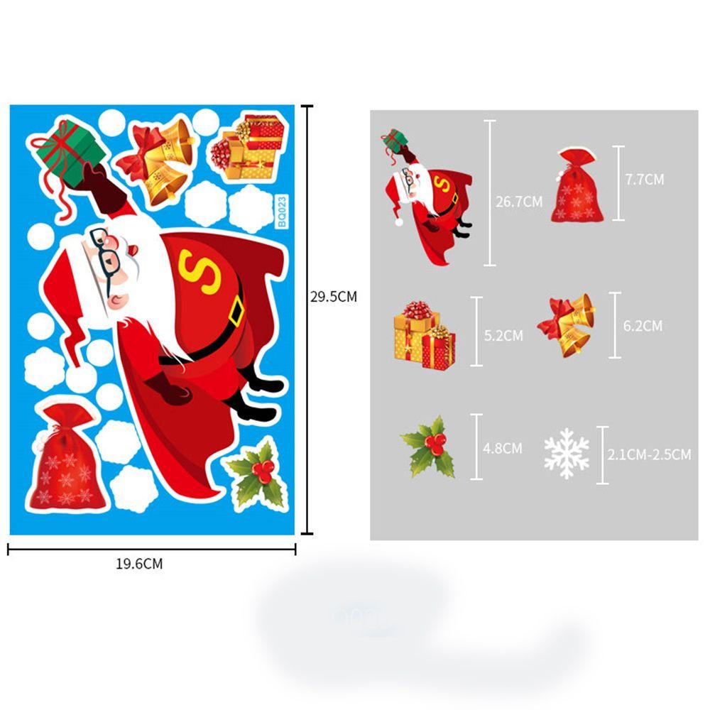 New Year Snowman Christmas Home Santa Claus Window Decoration Window Stickers Christmas Stickers