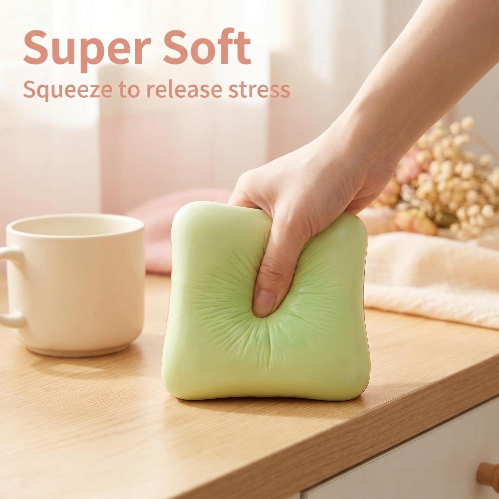 1Pc Butter Toast Bread Squishy Toy Stress Relief Soft Slow-Rise Anti-Anxiety Sensory Fidget  Adults Adhd Simulation Relax Play
