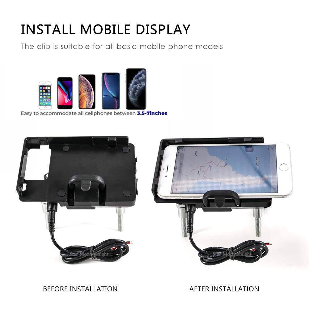 Motorcycle Handlebars Stand Holder Phone Mobile Phone GPS Navigation Plate Bracket For Yamaha Tenere 700 T7 T700 XT 700