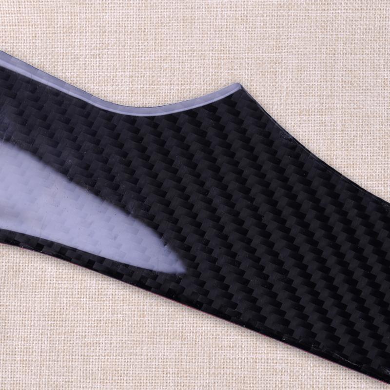 1 Set Car Dashboard Panel Trim Cover Sticker Fit for Tesla Model S 2012 2013 2014 2015 2016 2017- LHD Black Carbon Fiber