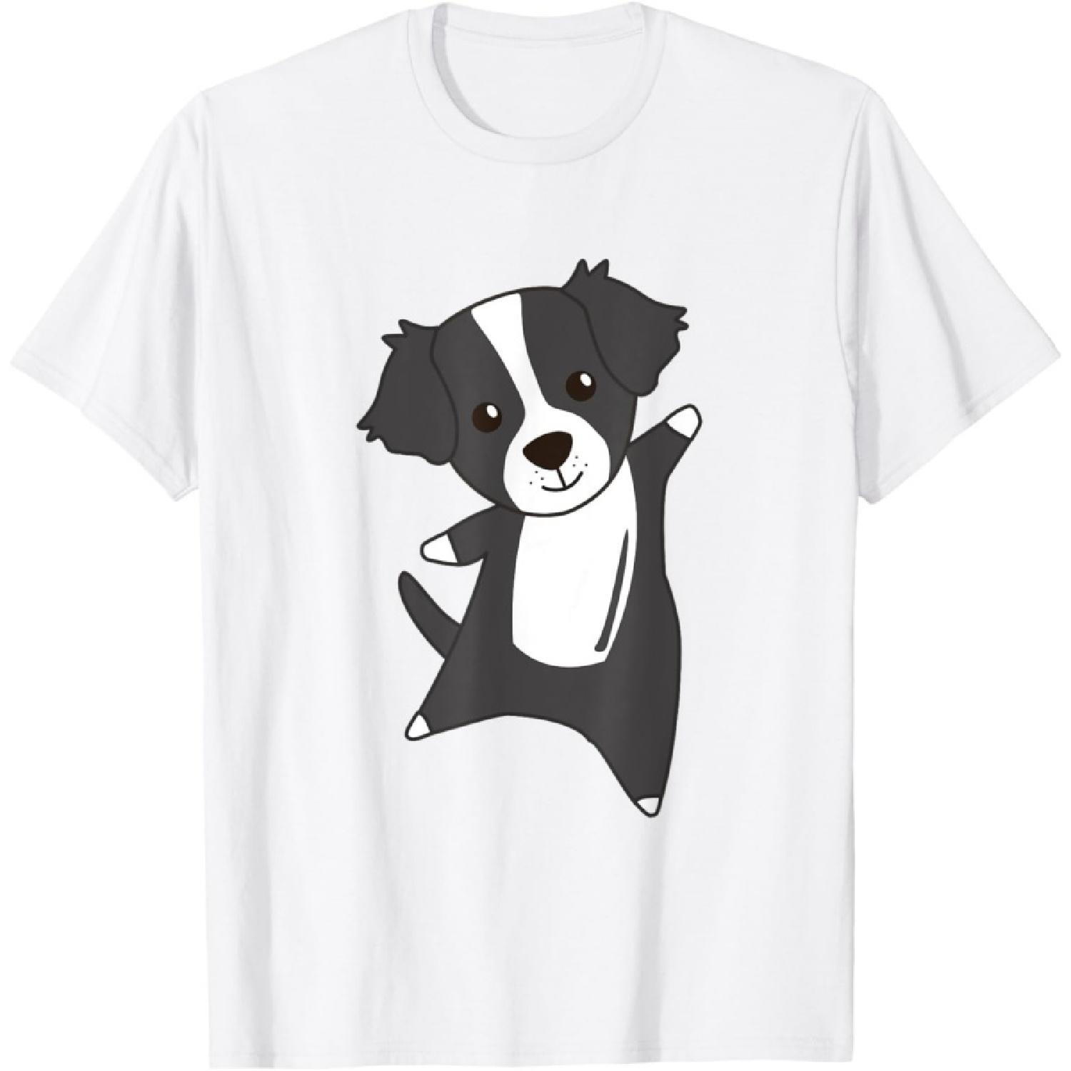 Border Collie Cute Dogs Funny Border Collie T-Shirt S белый