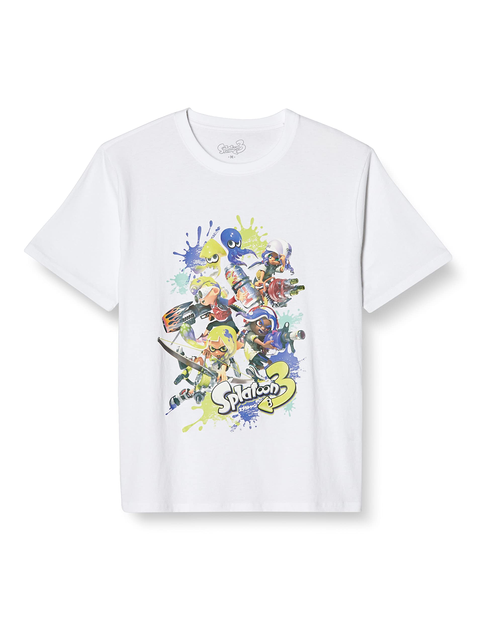 

Short Sleeve 3 Squid VS Octopus White M [Splatoon] T-shirt белый