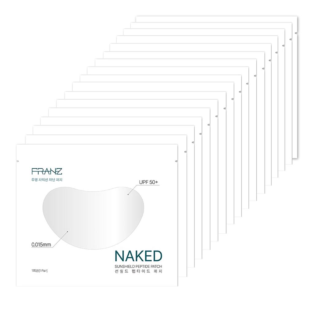 Franz Naked Sunshield Peptide Patch UV protection transparent patches, 18 pieces