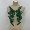 Designer's 3D Lace Floral Crystal Patch Hot-Fix Glass Applique for Tight Dress with Loose Rhinestones