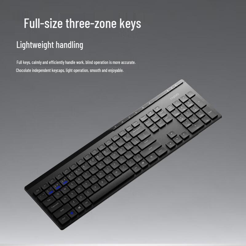 Rapoo 8100GT Multi-Mode Wireless Keyboard and Mouse Combo