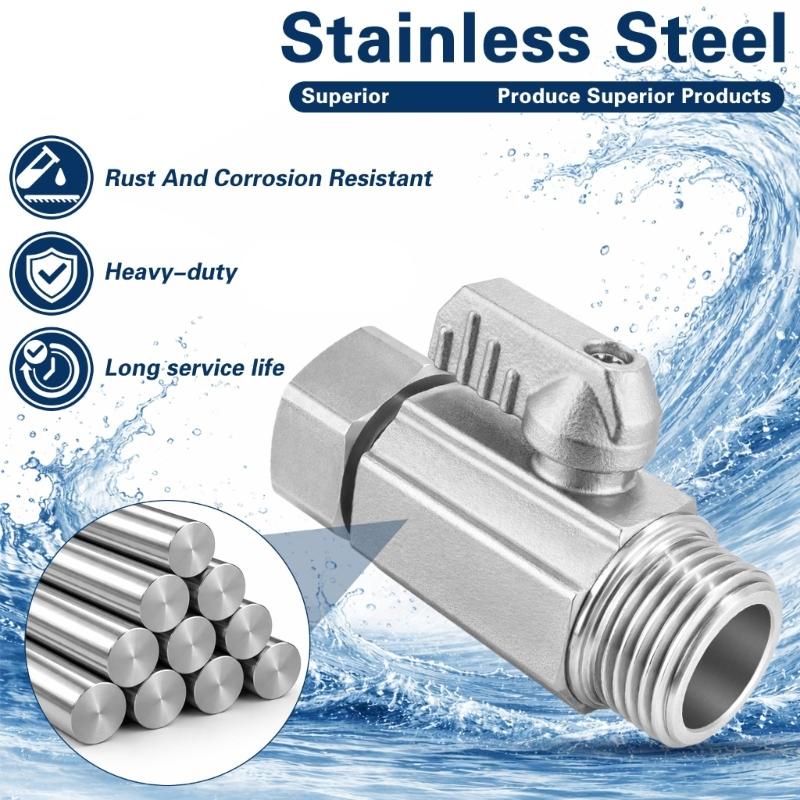 3/4Inch Male Female Thread Connector Brass Ball Valves Garden Hose Shut Close Valves Pipe Fitting With Thickened Handle