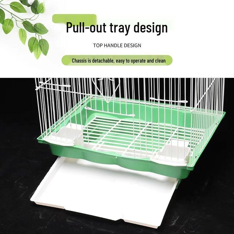 Small Villa Birdcage for Parrots, Budgies, Lovebirds, Sparrows, and Finches