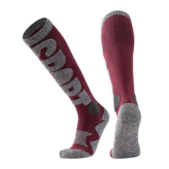 1 Pair Skiing Socks Anti-Fall Non-Slip Moisture-Absorbing Breathable Three-Dimensional Heel Thermal Outdoor Activities Ski Socks